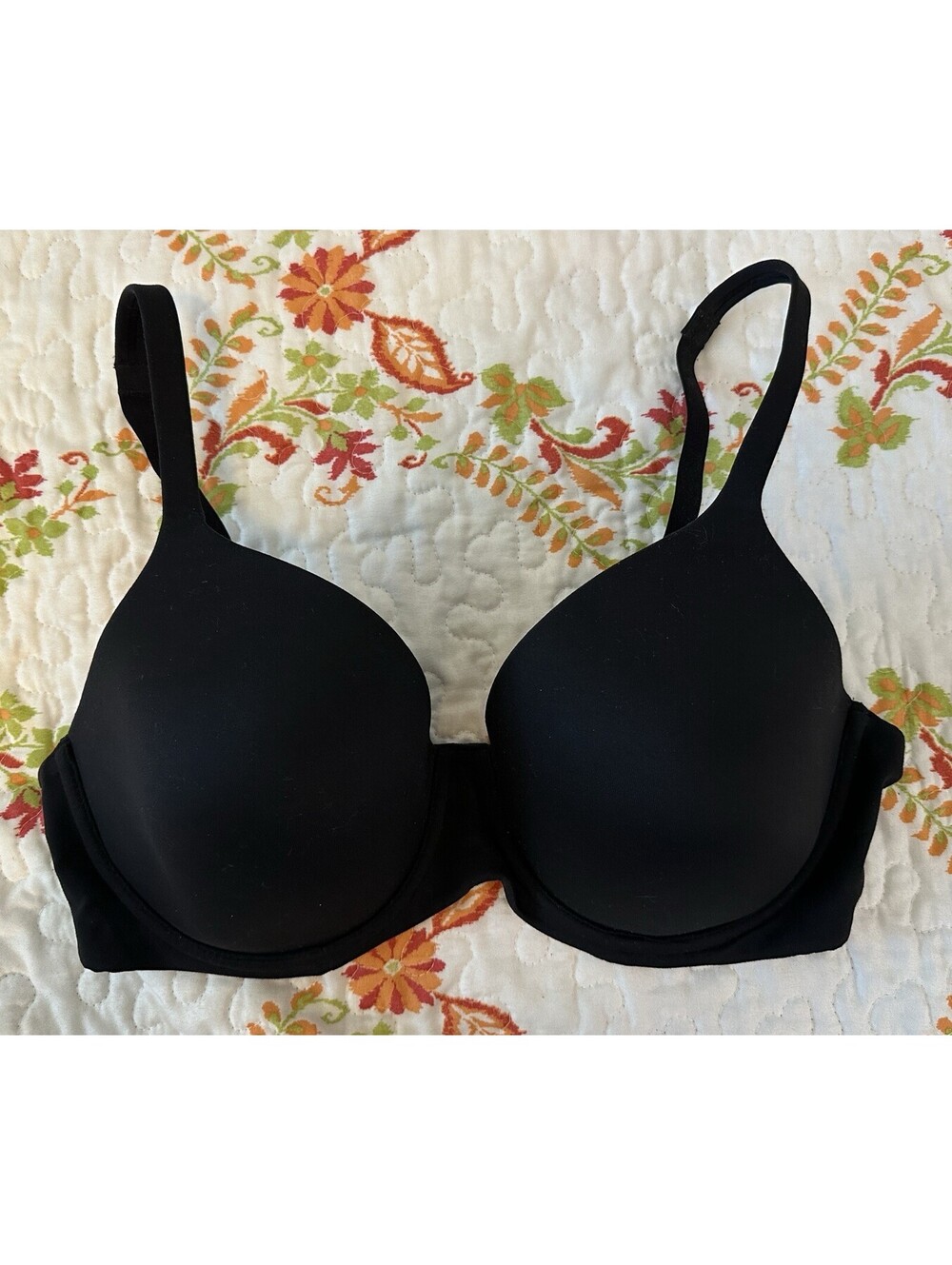 Soma Embraceable Perfect Coverage Underwire Black Bra 36DD EUC.